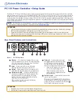 Extron electronics PC 101 Setup Manual preview