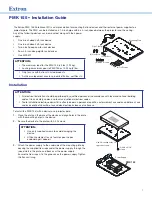 Extron electronics PMK 155 Installation Manual preview