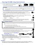 Preview for 2 page of Extron electronics PowerCage FOX HDMI Setup Manual