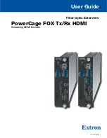 Extron electronics PowerCage FOX Rx HDMI User Manual preview