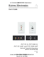 Extron electronics PVT CV AAP User Manual preview