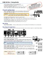 Предварительный просмотр 1 страницы Extron electronics RGB 203 Rxi Setup Manual