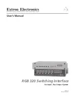 Предварительный просмотр 1 страницы Extron electronics RGB 320 User Manual