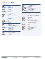 Preview for 3 page of Extron electronics RGB 460xi FSR Series Specification Sheet