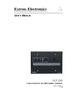 Предварительный просмотр 1 страницы Extron electronics SCP 250 User Manual