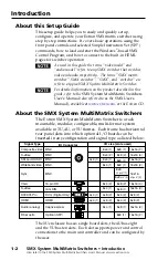 Preview for 6 page of Extron electronics SMX System Setup Manual