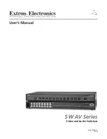 Extron electronics SW 12 RCA User Manual предпросмотр