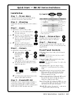 Предварительный просмотр 3 страницы Extron electronics SW 12 RCA User Manual