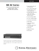 Предварительный просмотр 1 страницы Extron electronics SW 12A Brochure & Specs