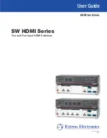 Предварительный просмотр 1 страницы Extron electronics SW HDMI Series User Manual