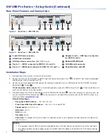 Предварительный просмотр 2 страницы Extron electronics SW USB Pro Series Setup Manual