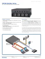 Предварительный просмотр 1 страницы Extron electronics SW VGA Series Specification