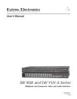 Extron electronics SW2 RGBHV User Manual предпросмотр