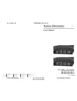 Extron electronics SW2 VGA Ars User Manual preview