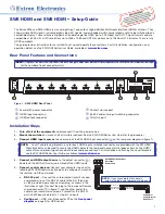 Extron electronics SW6 HDMI Setup Manual предпросмотр