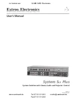 Extron electronics System 5cr Plus User Manual предпросмотр