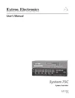 Extron electronics System 7SC User Manual предпросмотр