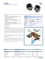 Extron electronics Table Mountable MAAP Bay CPM200 Specification Sheet preview