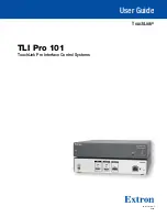 Предварительный просмотр 1 страницы Extron electronics TLI Pro 101 User Manual