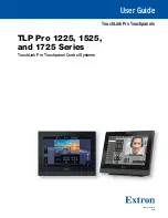 Extron electronics TLP Pro 1225 Series User Manual предпросмотр