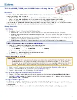 Preview for 1 page of Extron electronics TLP Pro 525M seriesl Setup Manual