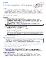 Extron electronics TouchLink TLP Pro 1220 Series Setup Manual preview