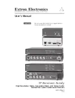 Extron electronics TP R 15HD A User Manual preview