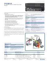 Extron electronics TP R BNC AV Specification Sheet preview