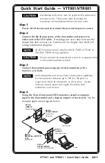 Предварительный просмотр 5 страницы Extron electronics Twisted Pair Receiver VTR001 User Manual