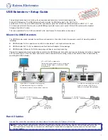 Extron electronics Tx-Rx Setup Manual предпросмотр