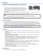 Extron electronics UCS FT 901 User Manual предпросмотр