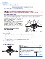 Extron electronics UPB 125 Installation Manual preview