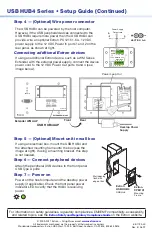 Предварительный просмотр 2 страницы Extron electronics USB HUB4 MAAP Setup Manual