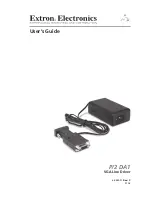 Preview for 1 page of Extron electronics VGA Line Driver P/2 DA1 User Manual