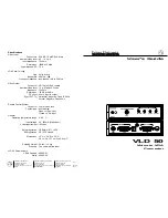 Extron electronics VLD 50 User Manual предпросмотр