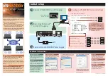 Preview for 1 page of Extron electronics VN-Matrix Quick Start Manual