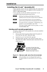 Preview for 3 page of Extron electronics Wall Mount Assembly Kit V-LockTM User Manual