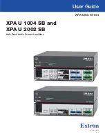 Extron electronics XPA U 1004 SB User Manual preview