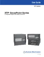 Preview for 1 page of Extron electronics XTP CrossPoint 3200 User Manual