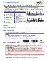 Preview for 1 page of Extron electronics XTP FR HD 4K Setup Manual