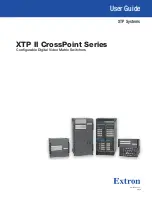 Extron electronics XTP II CrossPoint 1600 User Manual preview