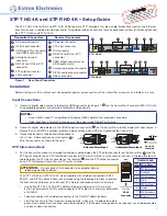 Предварительный просмотр 1 страницы Extron electronics XTP R HD 4K Setup Manual