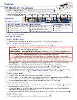 Preview for 1 page of Extron electronics XTP SFR HD 4K Setup Manual