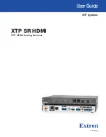 Preview for 1 page of Extron electronics XTP SR HDMI User Manual