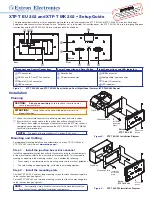 Preview for 1 page of Extron electronics XTP T EU 202 Setup Manual