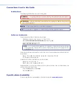 Preview for 4 page of Extron electronics XTP T FB 202 User Manual