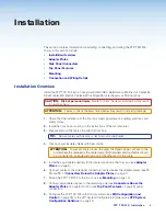 Preview for 10 page of Extron electronics XTP T FB 202 User Manual