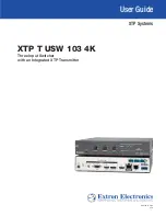 Предварительный просмотр 1 страницы Extron electronics XTP T USW 103 4K User Manual