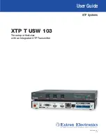 Предварительный просмотр 1 страницы Extron electronics XTP T USW 103 User Manual