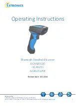 extronics iSCAN2012D Operating Instructions Manual preview